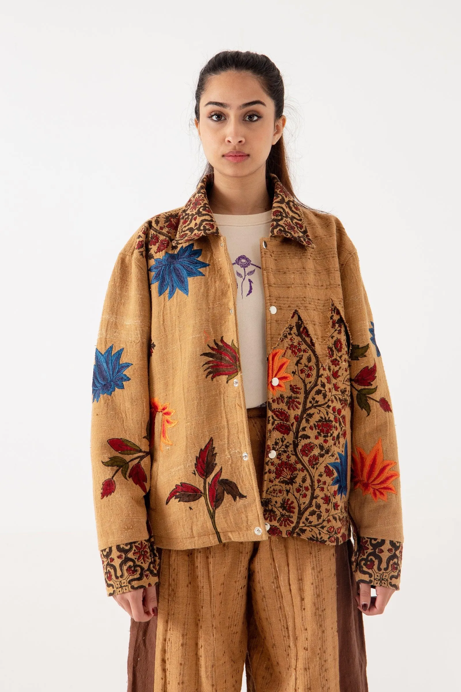 "LAHORE WITH LOVE" EMBROIDERED JACKET