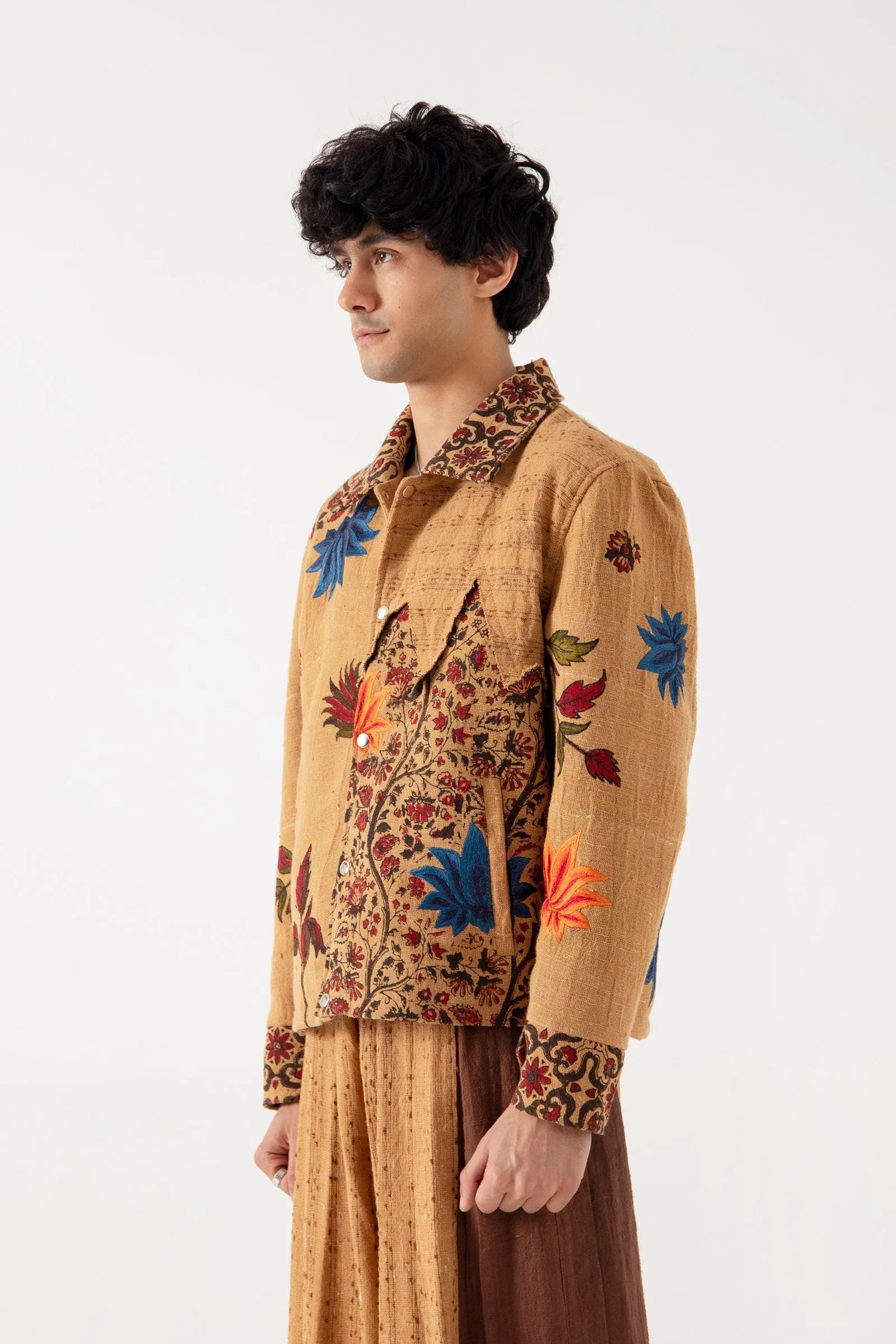 "LAHORE WITH LOVE" EMBROIDERED JACKET