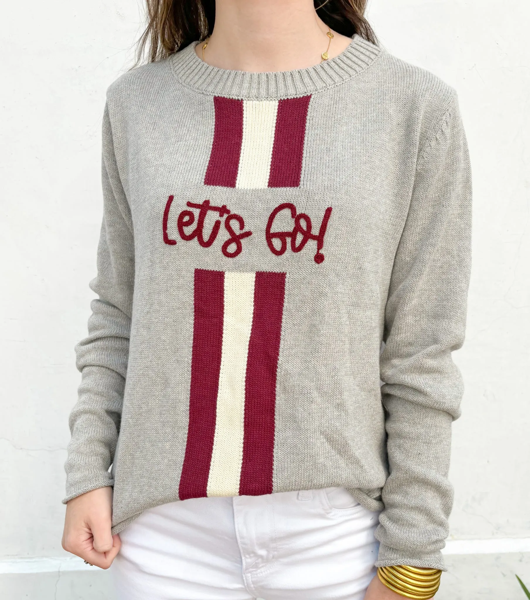 "Let's Go!" Game Day Sweater