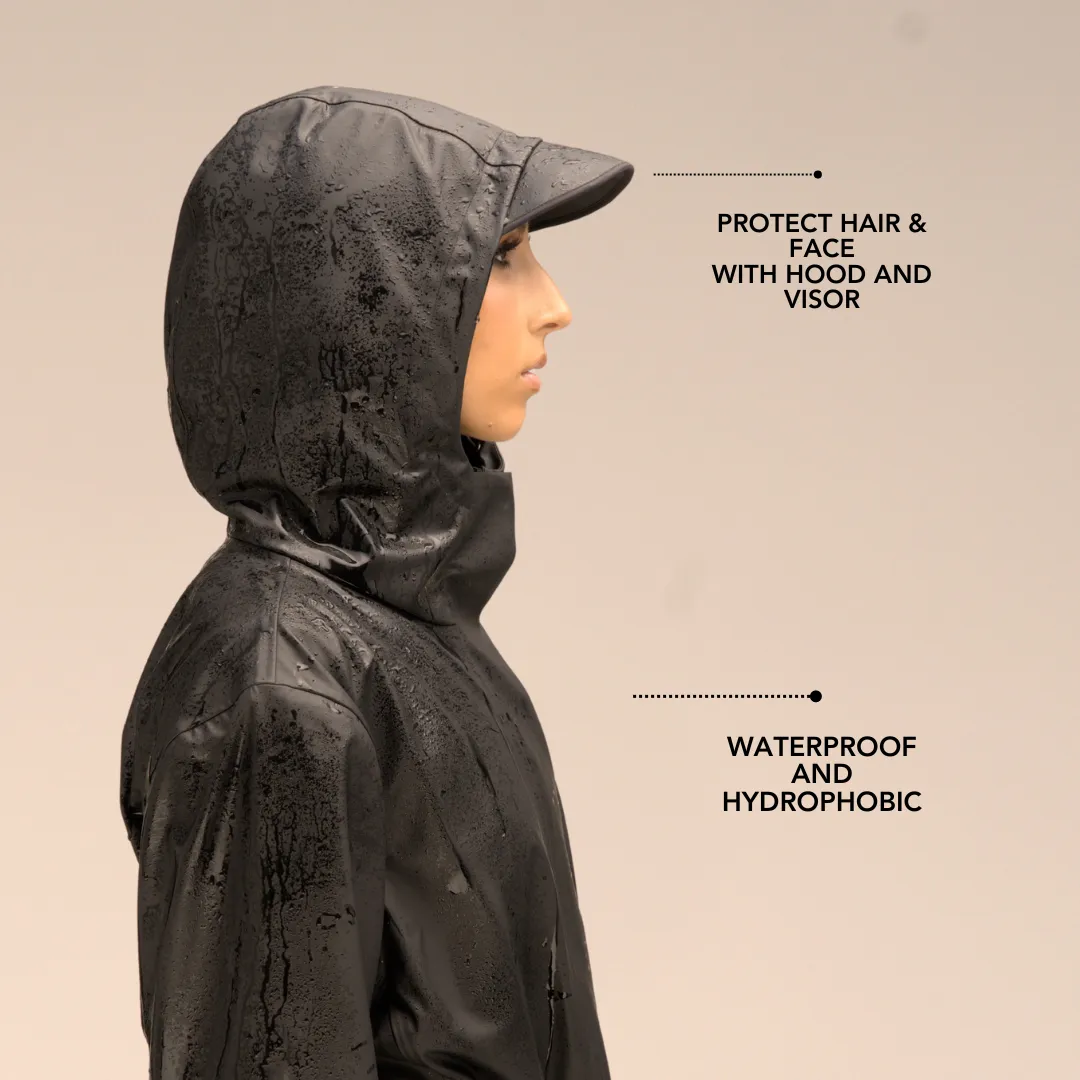 Rain Jacket, Waterproof, Satin-Lined Hood