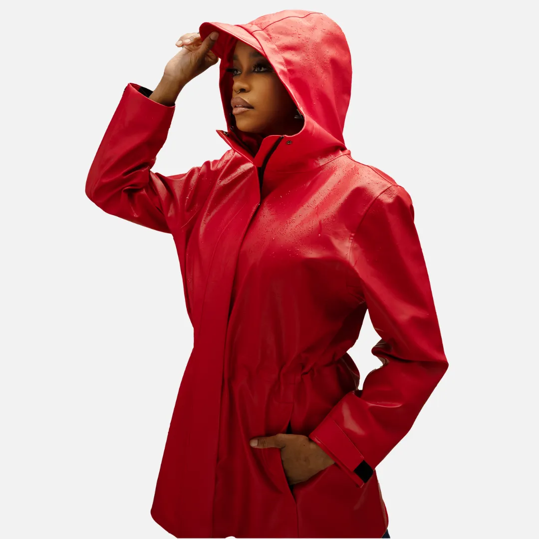 Rain Jacket, Waterproof, Satin-Lined Hood