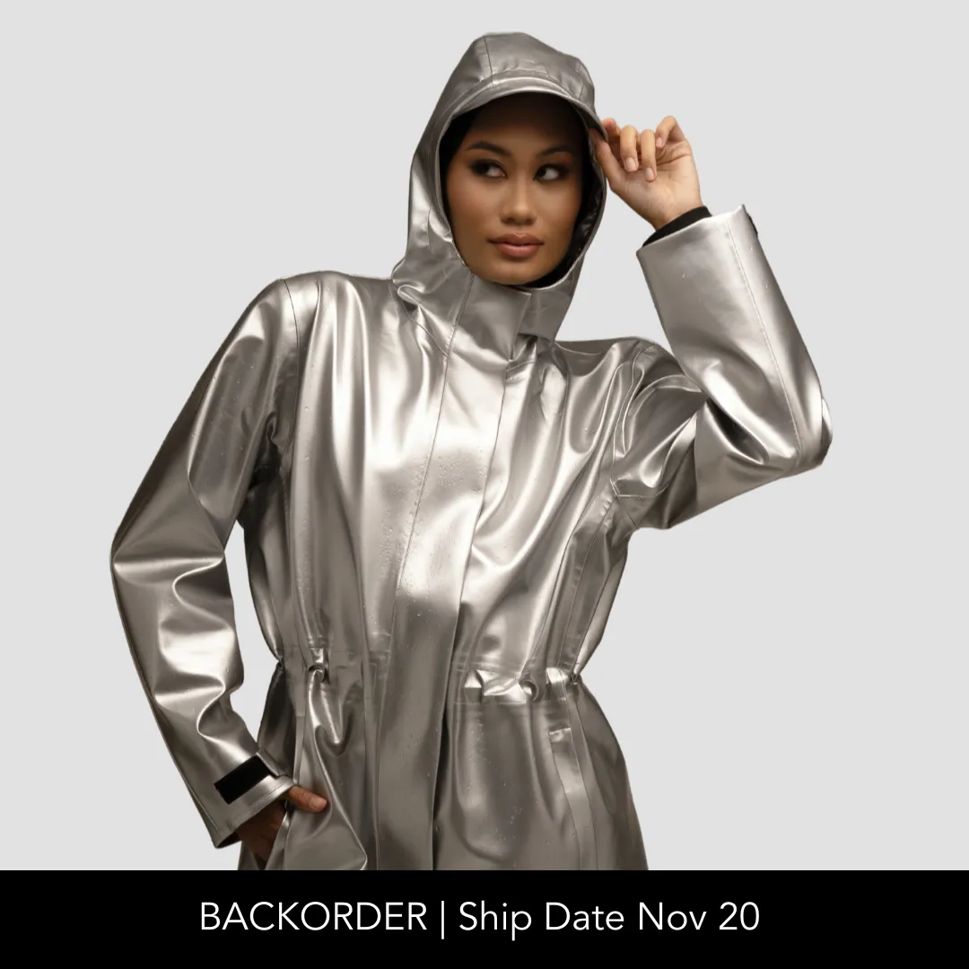 Rain Jacket, Waterproof, Satin-Lined Hood