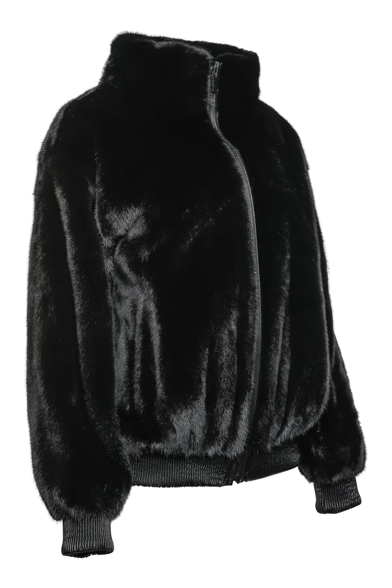 Ranch Mink Fur Bomber Jacket