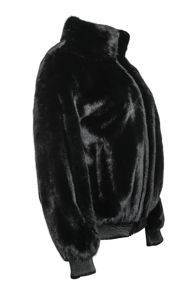 Ranch Mink Fur Bomber Jacket