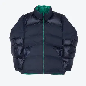 Reversible Muffle Down Jacket - Navy / Green