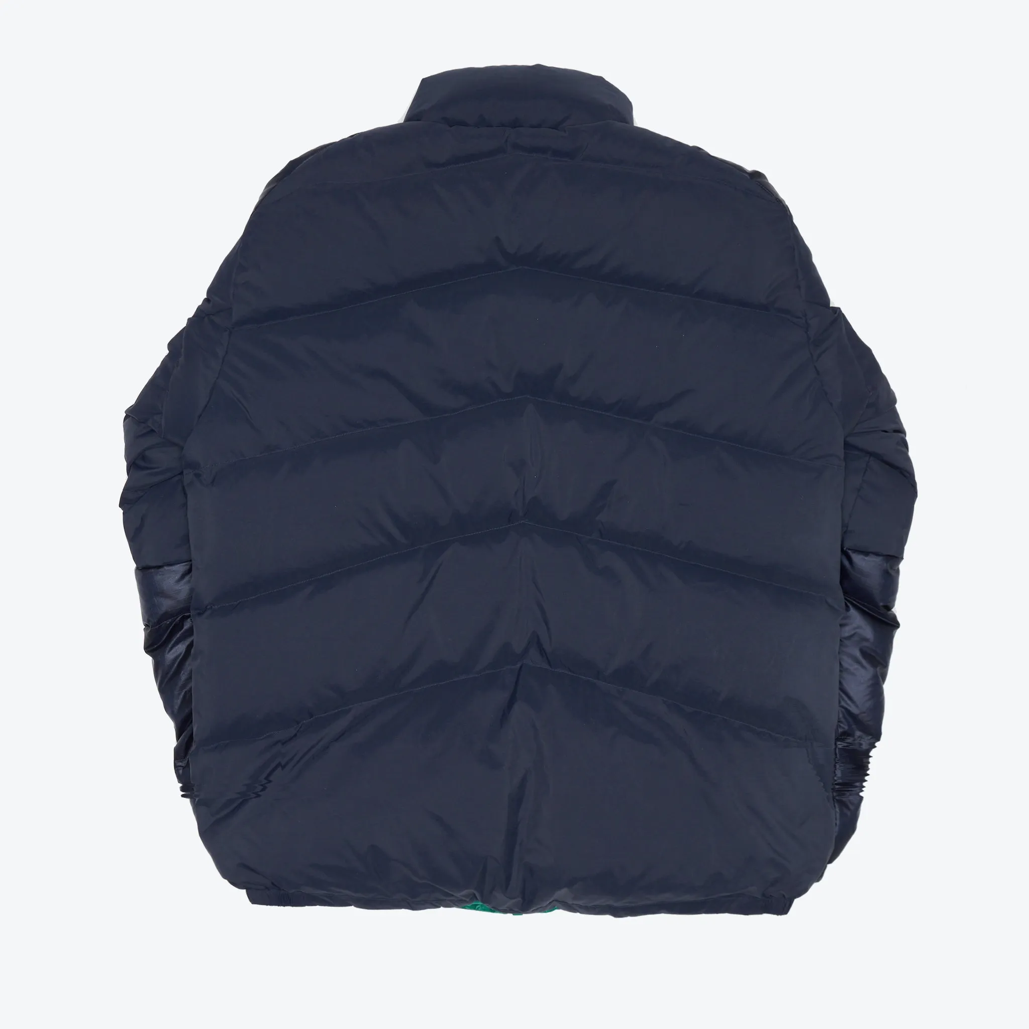 Reversible Muffle Down Jacket - Navy / Green