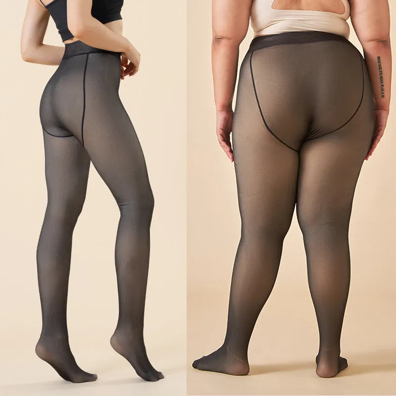 SheCurve® Translucent Fleece Lined Tights