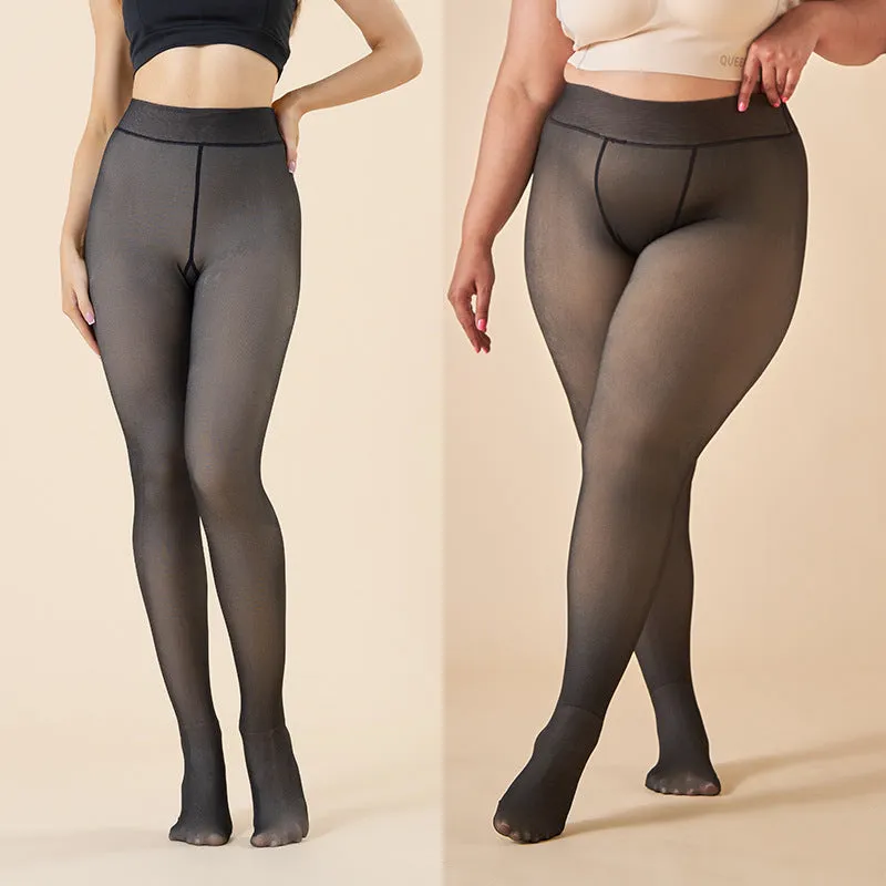 SheCurve® Translucent Fleece Lined Tights