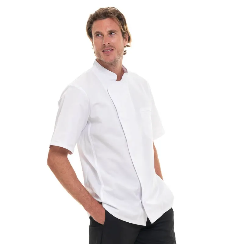 Short Sleeve White Kitchen Coat - ENERGY- ROBUR