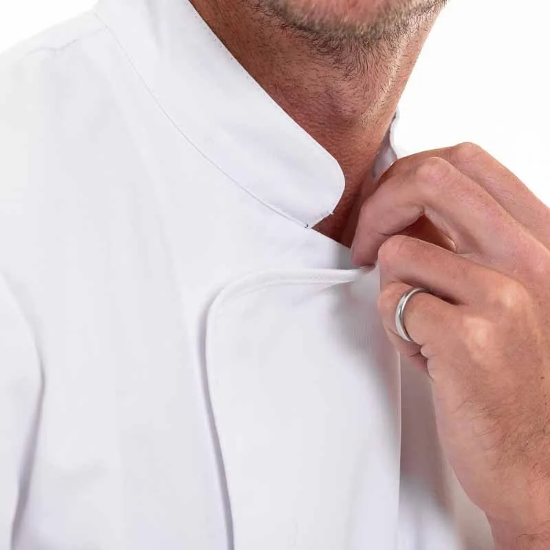 Short Sleeve White Kitchen Coat - ENERGY- ROBUR