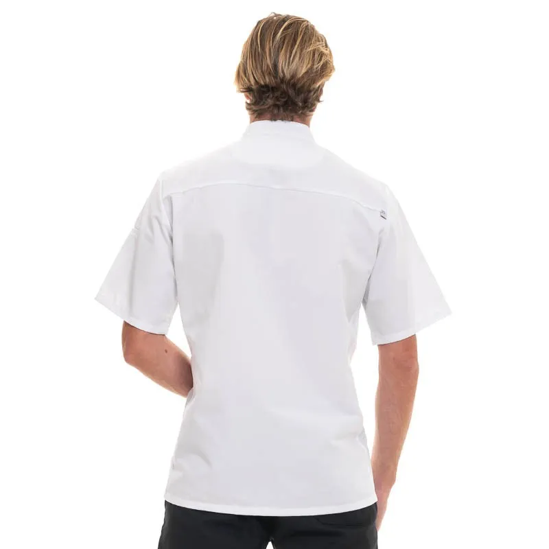 Short Sleeve White Kitchen Coat - ENERGY- ROBUR