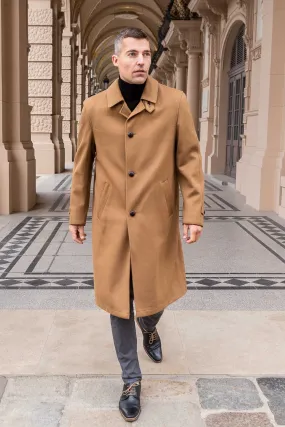 Sud Tiroler - Men's Loden Overcoat in Camel with zip out lining