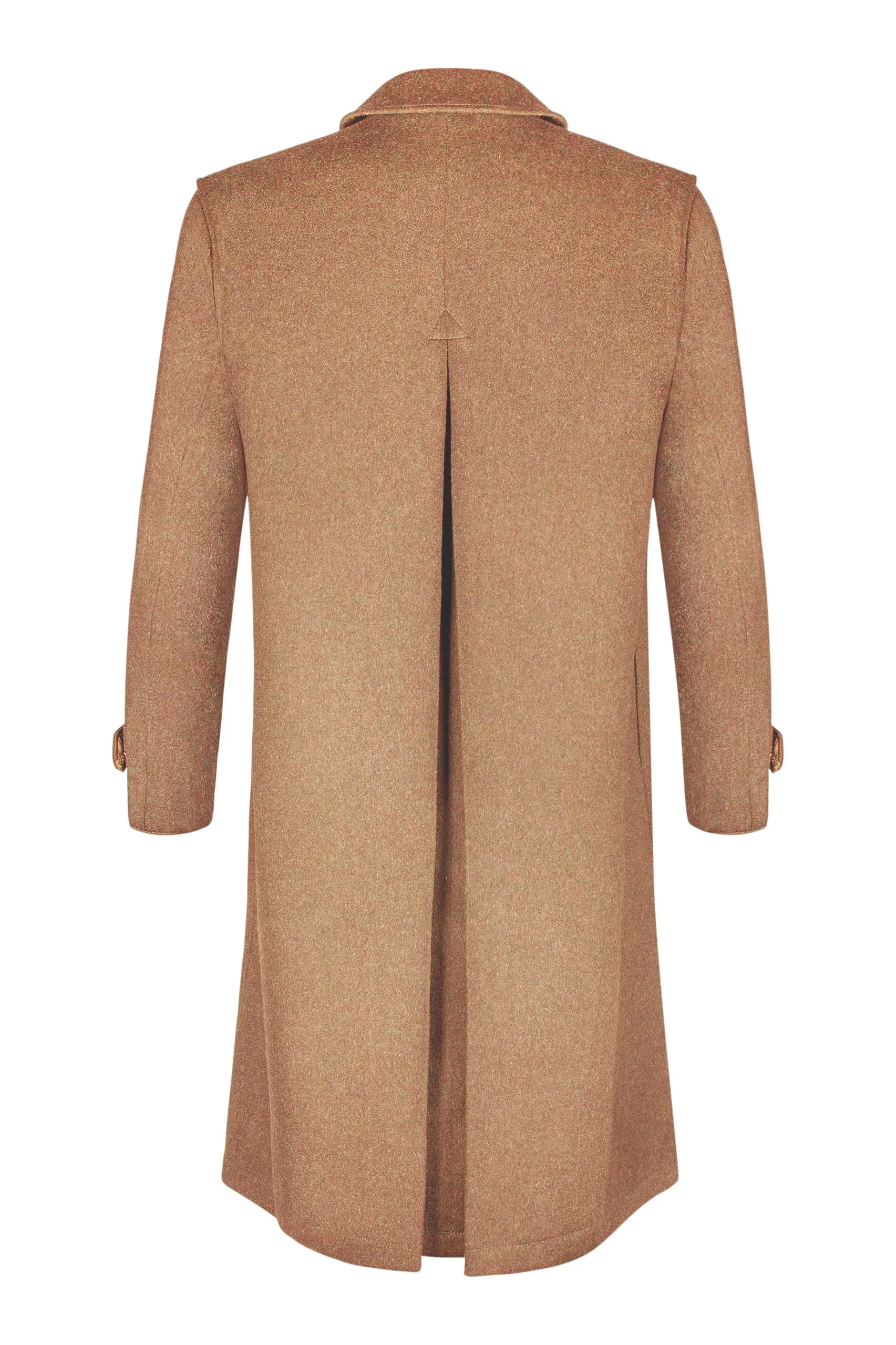 Sud Tiroler - Men's Loden Overcoat in Camel with zip out lining