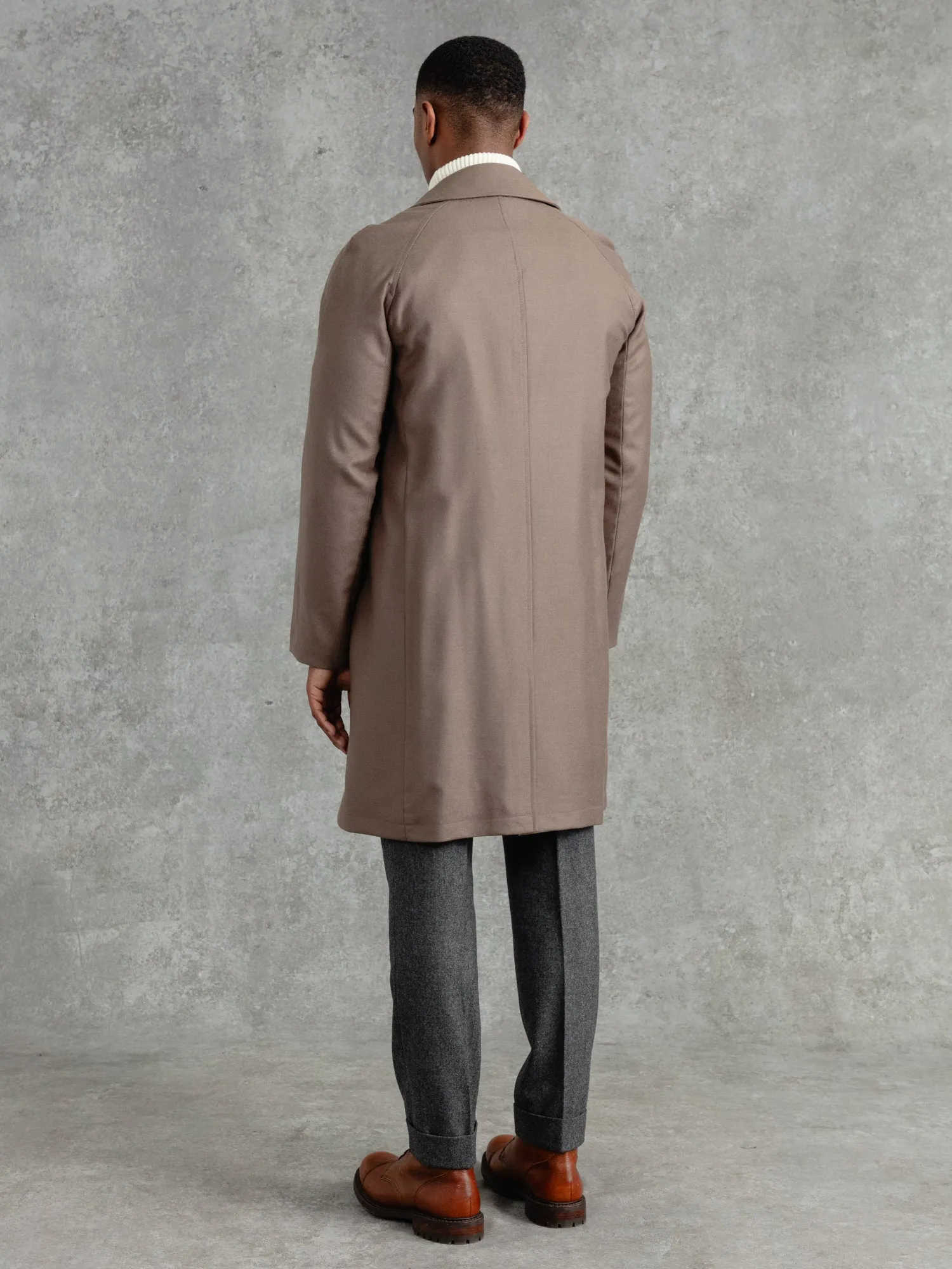 The Cashmere Crew Coat - Camel