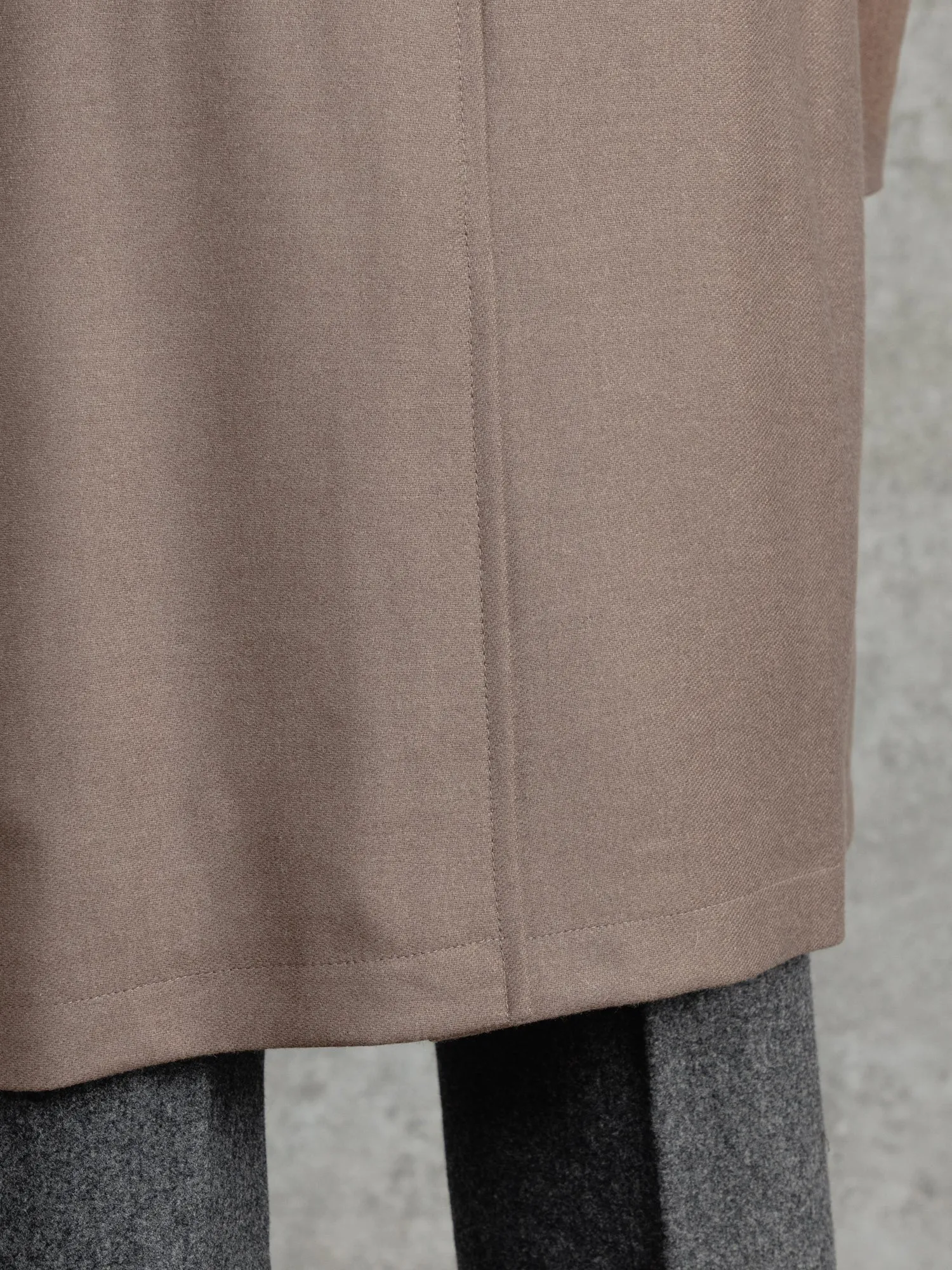 The Cashmere Crew Coat - Camel