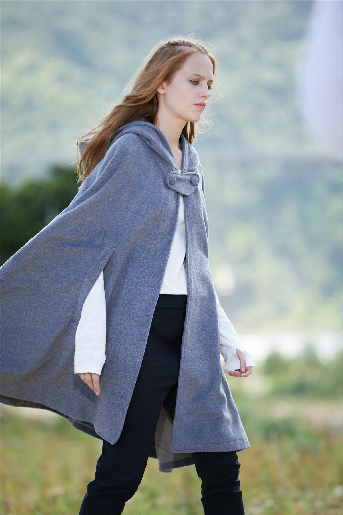 The New Yorker | Hooded Cashmere Cape