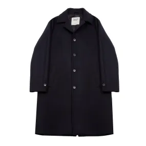 Valstar Wool Felt Overcoat in Navy