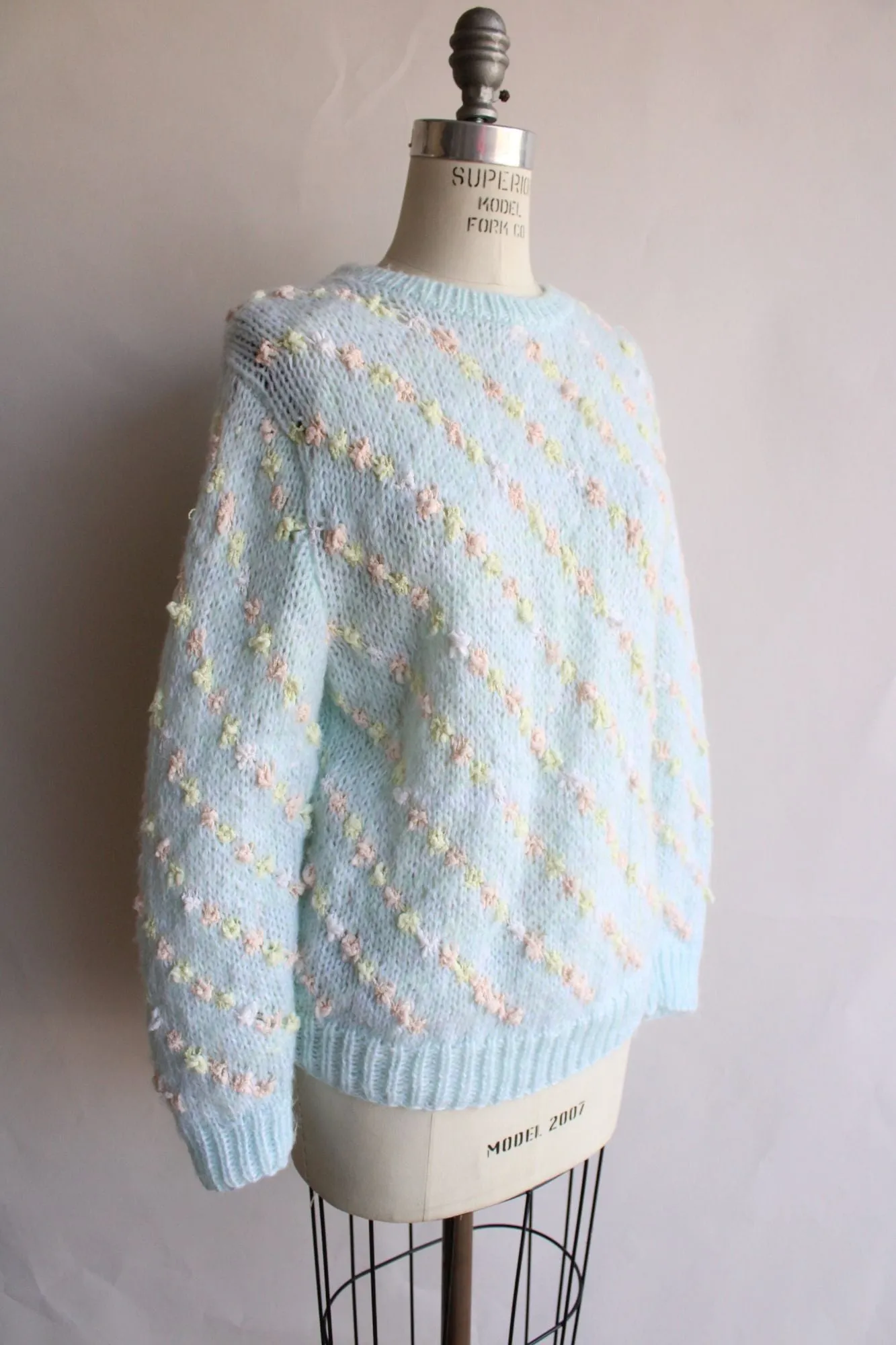 Vintage 1980s Forindi Light Blue Sweater