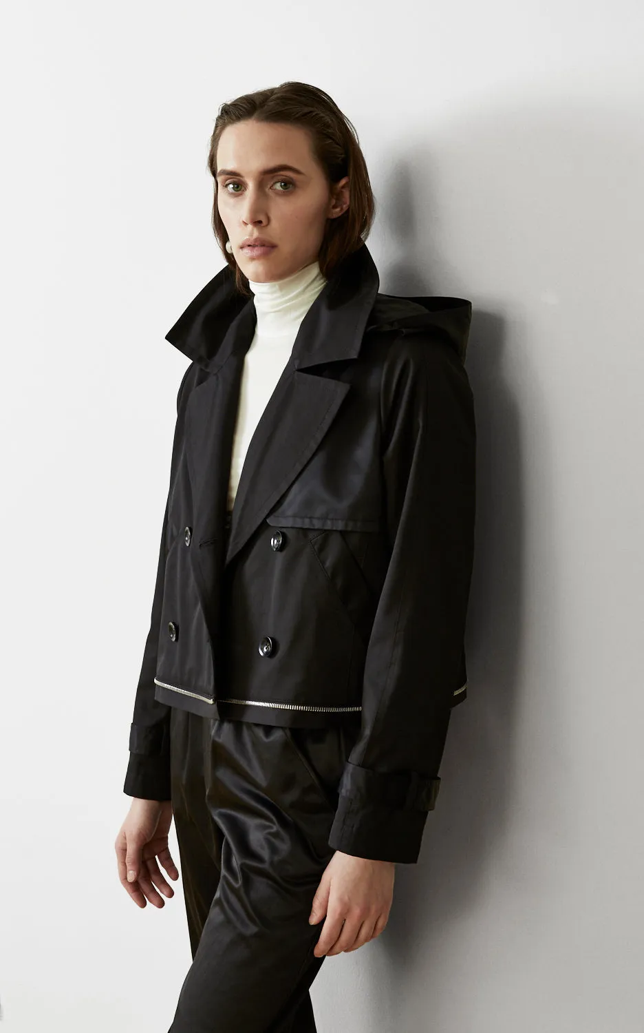 WATER-RESISTANT SUSTAINABLE CONVERTIBLE TRENCH  ** Only 1 left