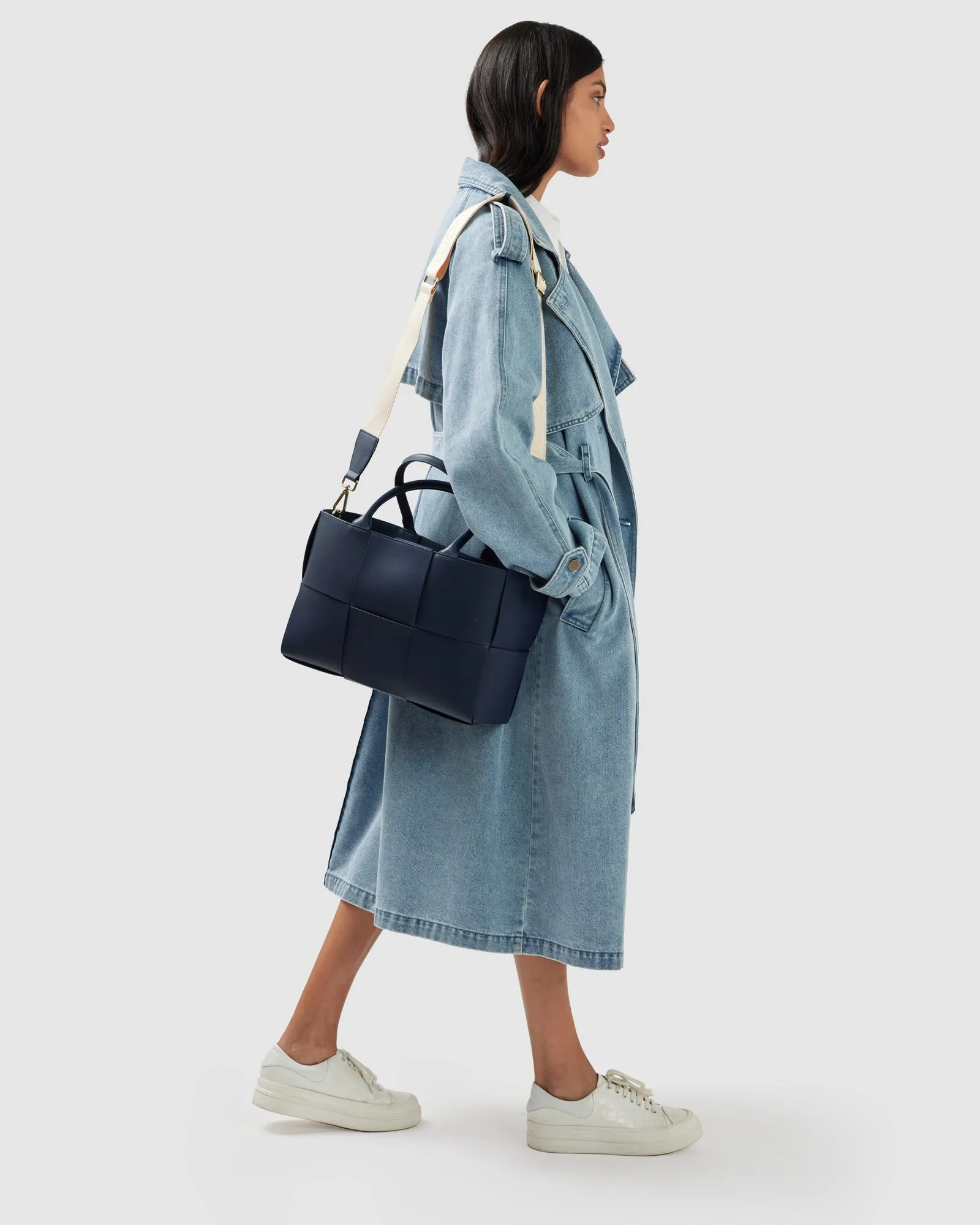 Wild Skies Denim Trench - Stonewash