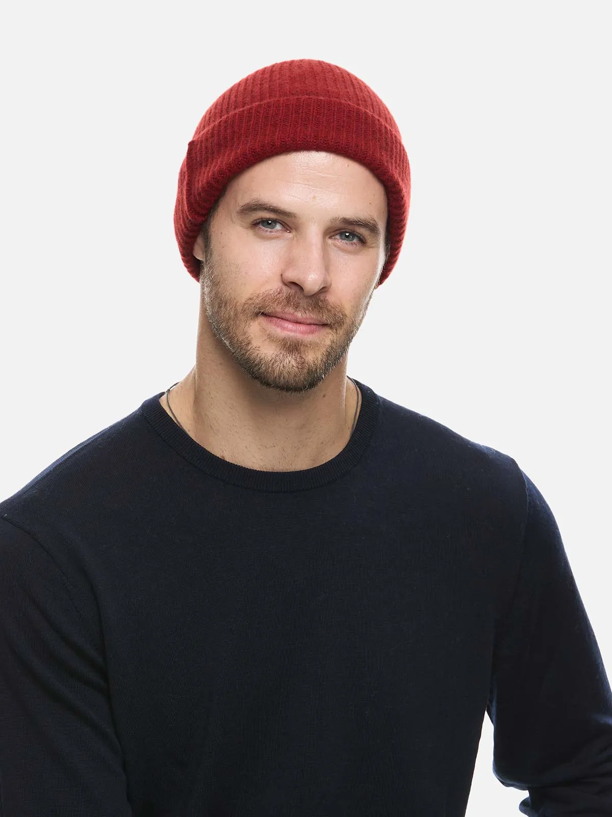 Wine Red Cashmere Beanie