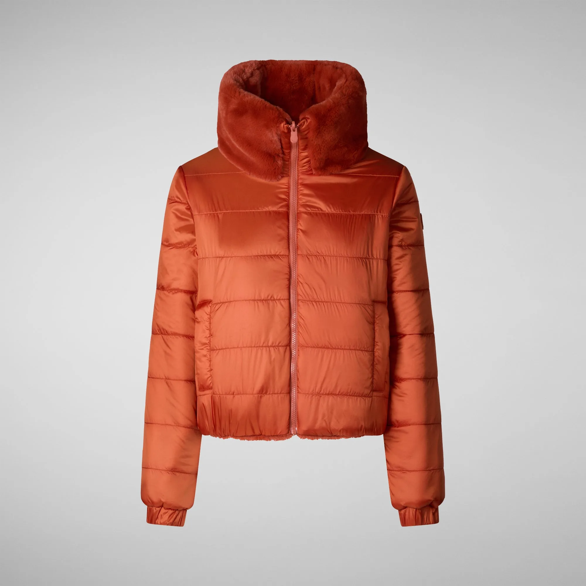 Woman's jacket Kina in maple orange