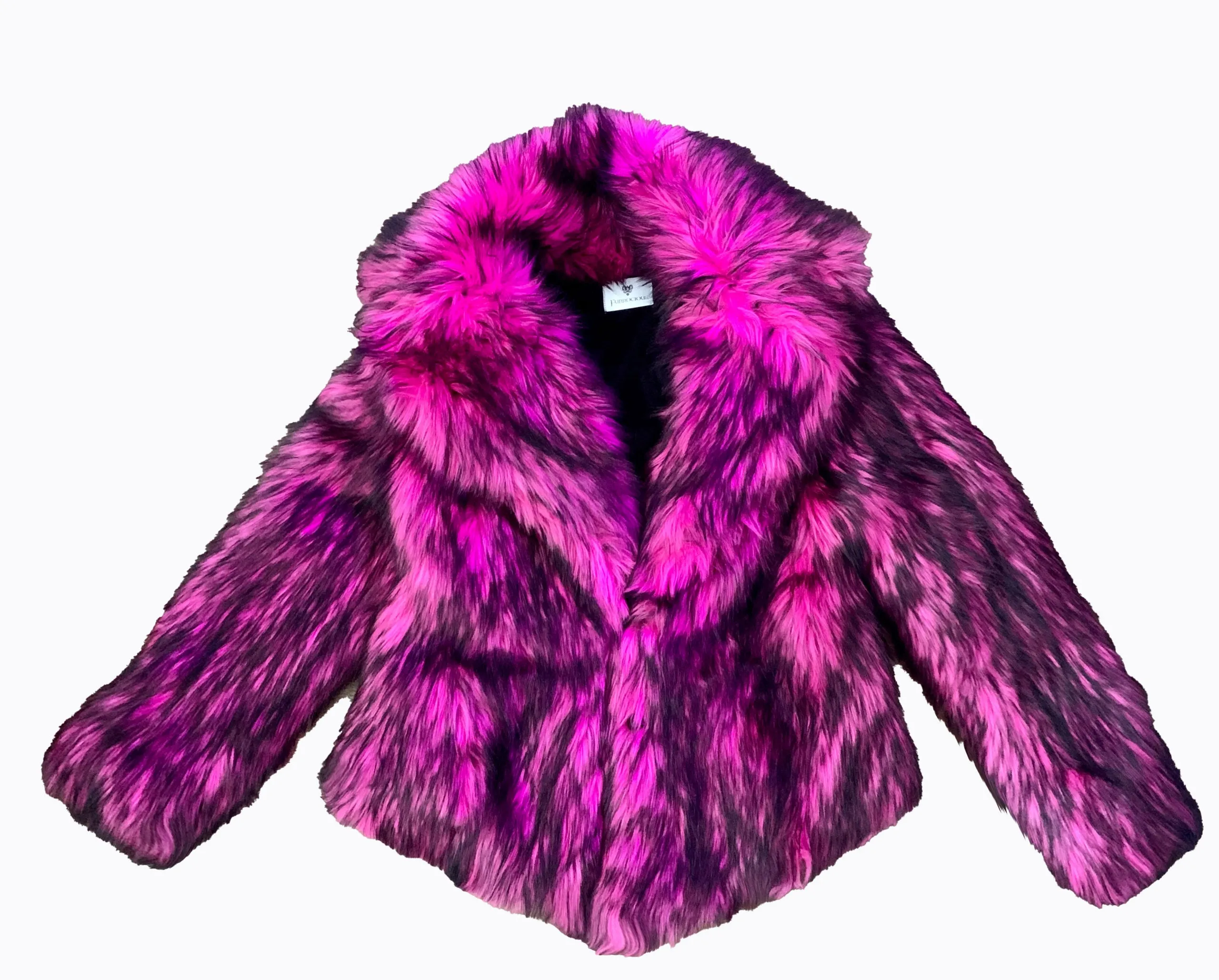 Women's Shorty Duke Coat in "Hot Pink Wolf"