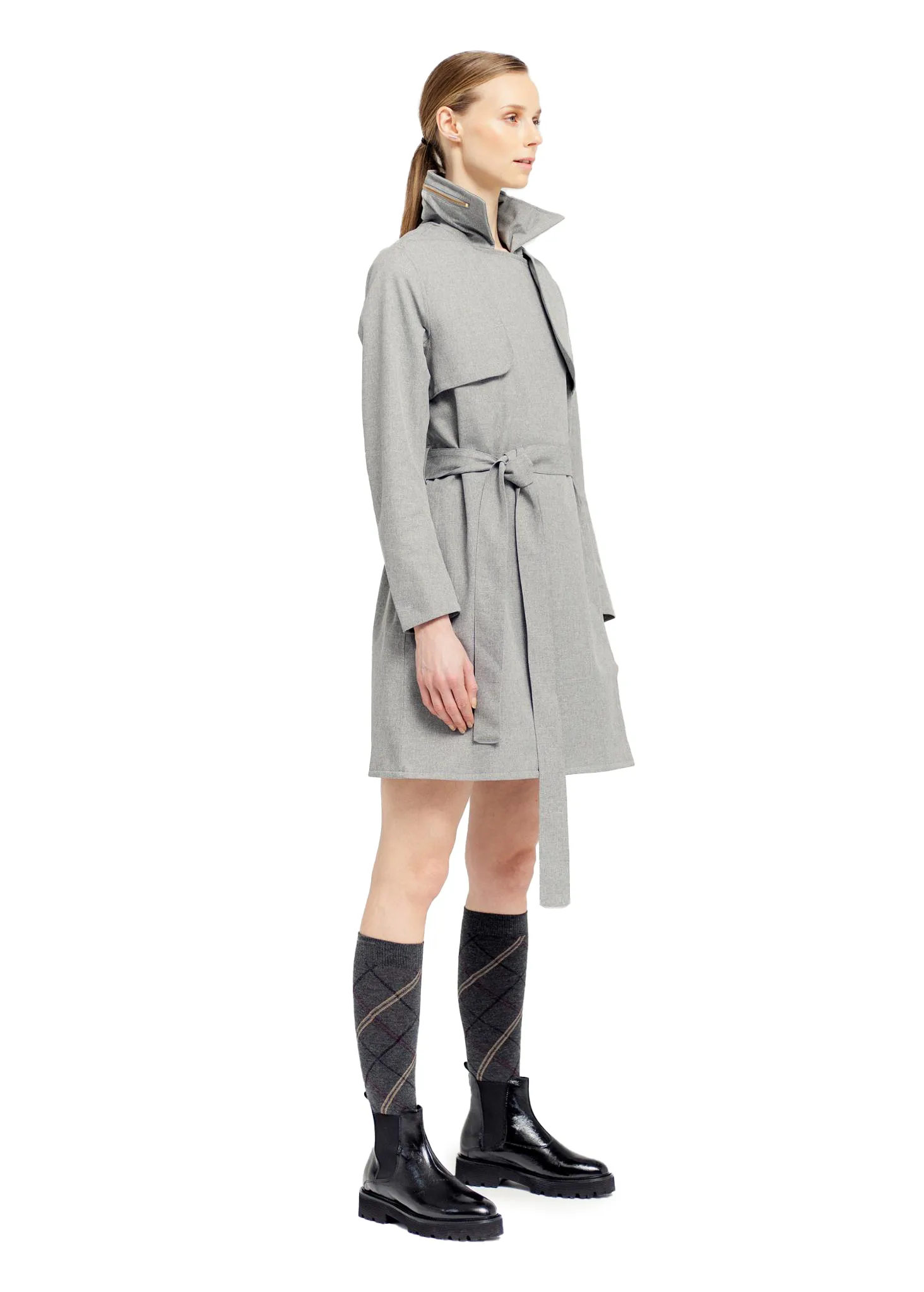 Yr Coat - Grey Melange