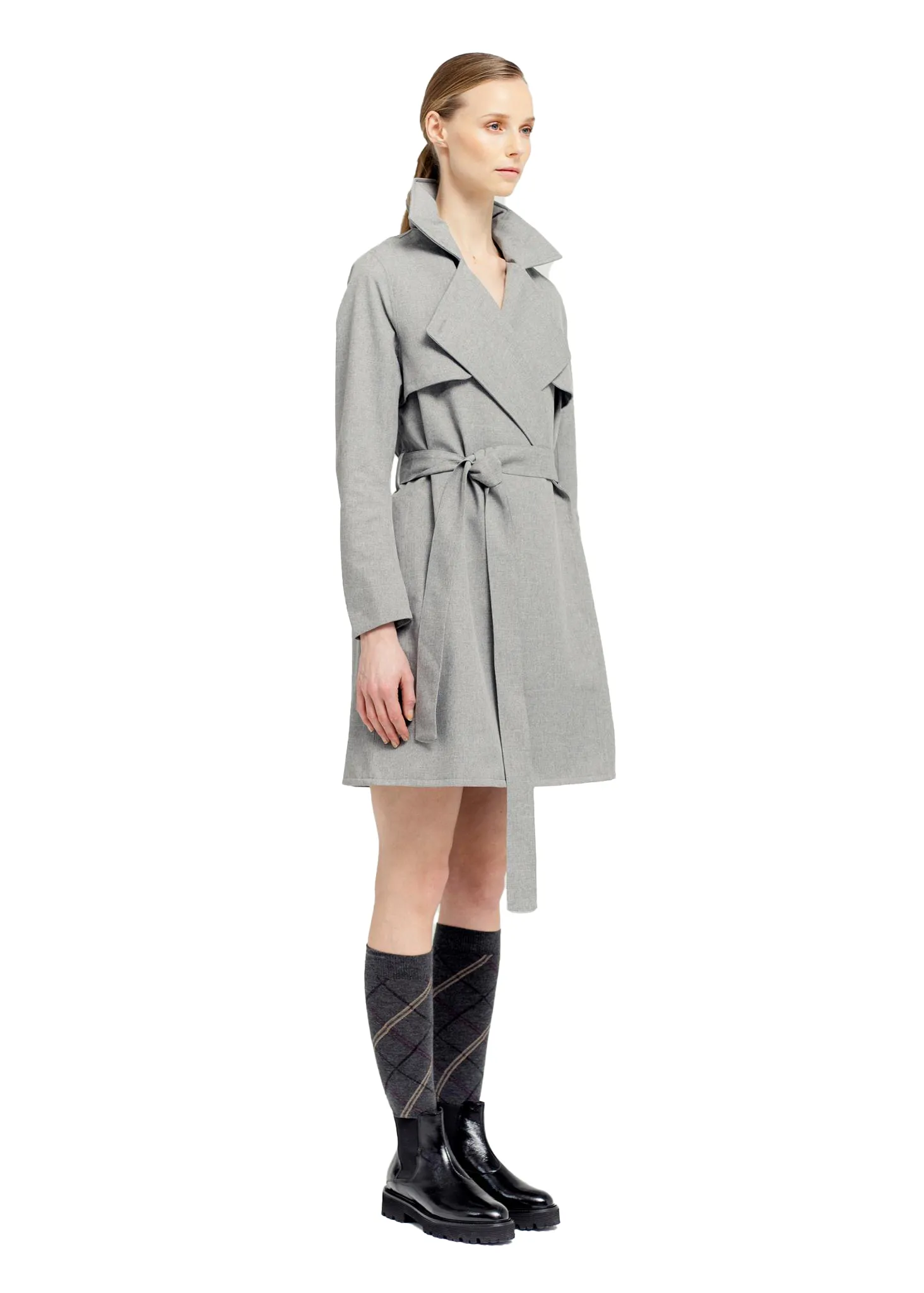 Yr Coat - Grey Melange